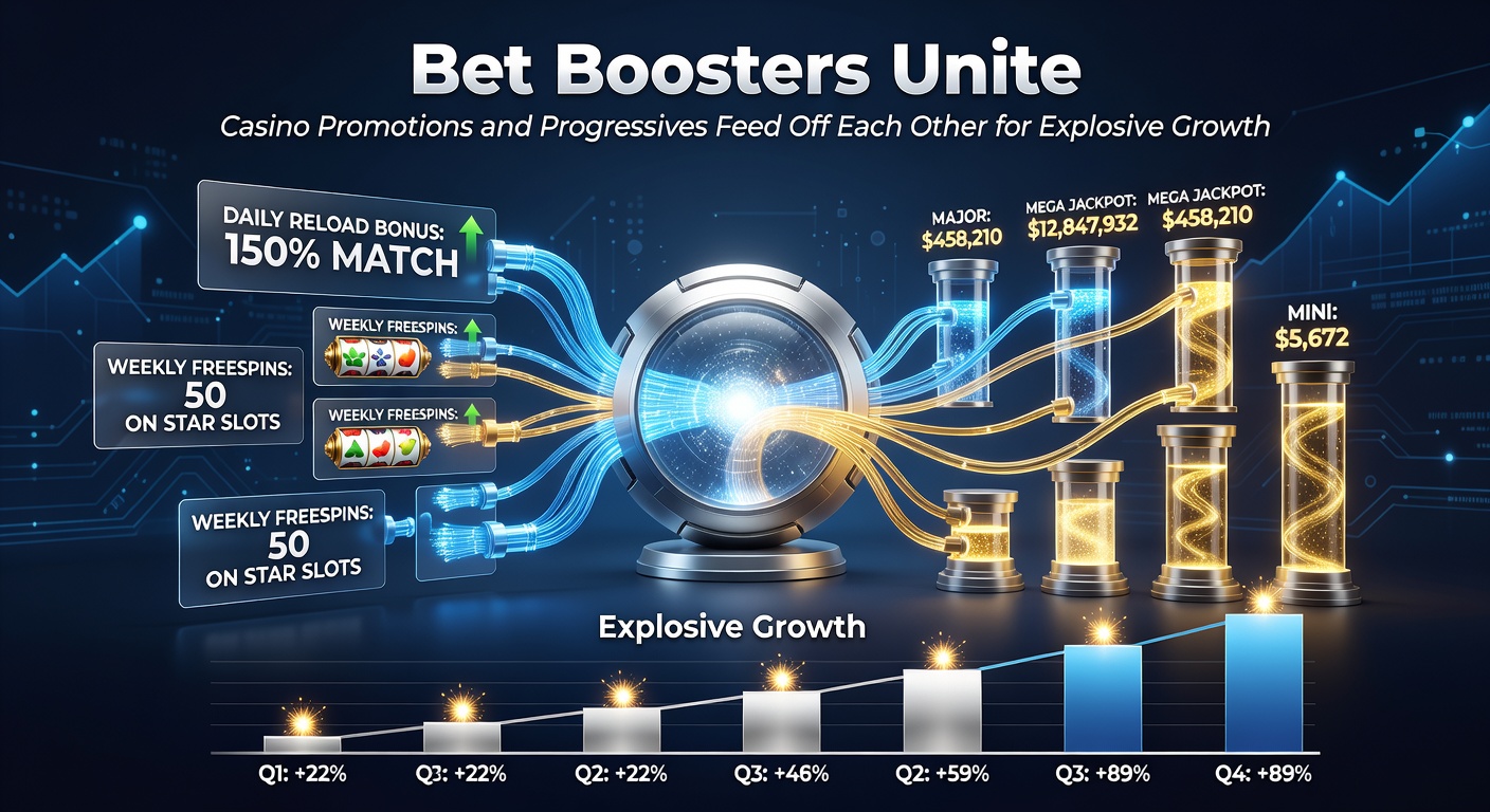 Dynamic chart illustrating rising progressive jackpots alongside promotion-driven player spikes in 2026