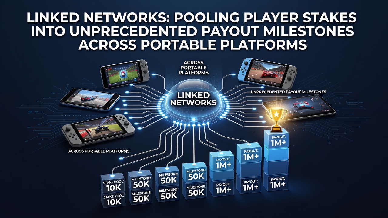 Mobile players accessing linked progressive jackpot networks on portable devices showing real-time payout growth