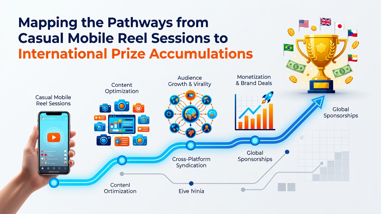 Global map overlay on mobile screen illustrating connected reel sessions and accumulating prize meters