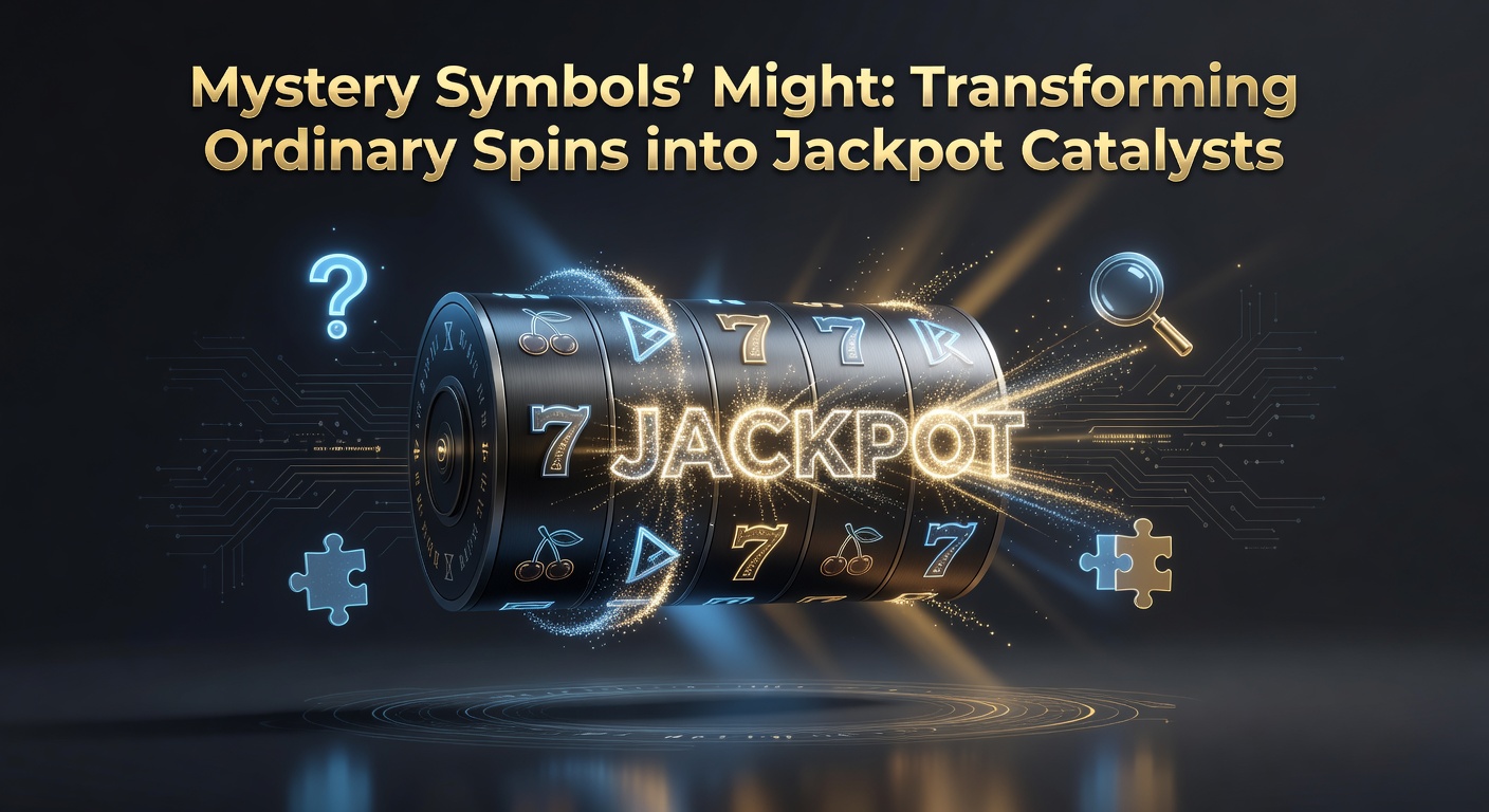Close-up of a slot game's mystery symbol activation, with icons revealing gold wilds and jackpot symbols filling the screen amid exploding effects