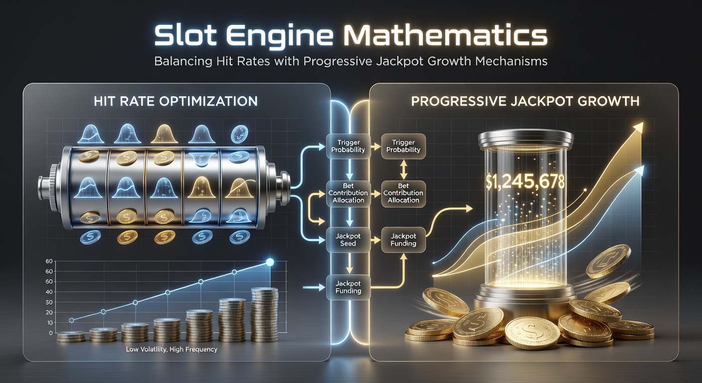 Chart illustrating hit rate percentages alongside progressive jackpot contribution curves over time