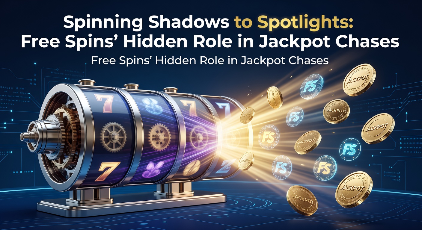 Vibrant slot reels activating free spins with jackpot symbols glowing in the background