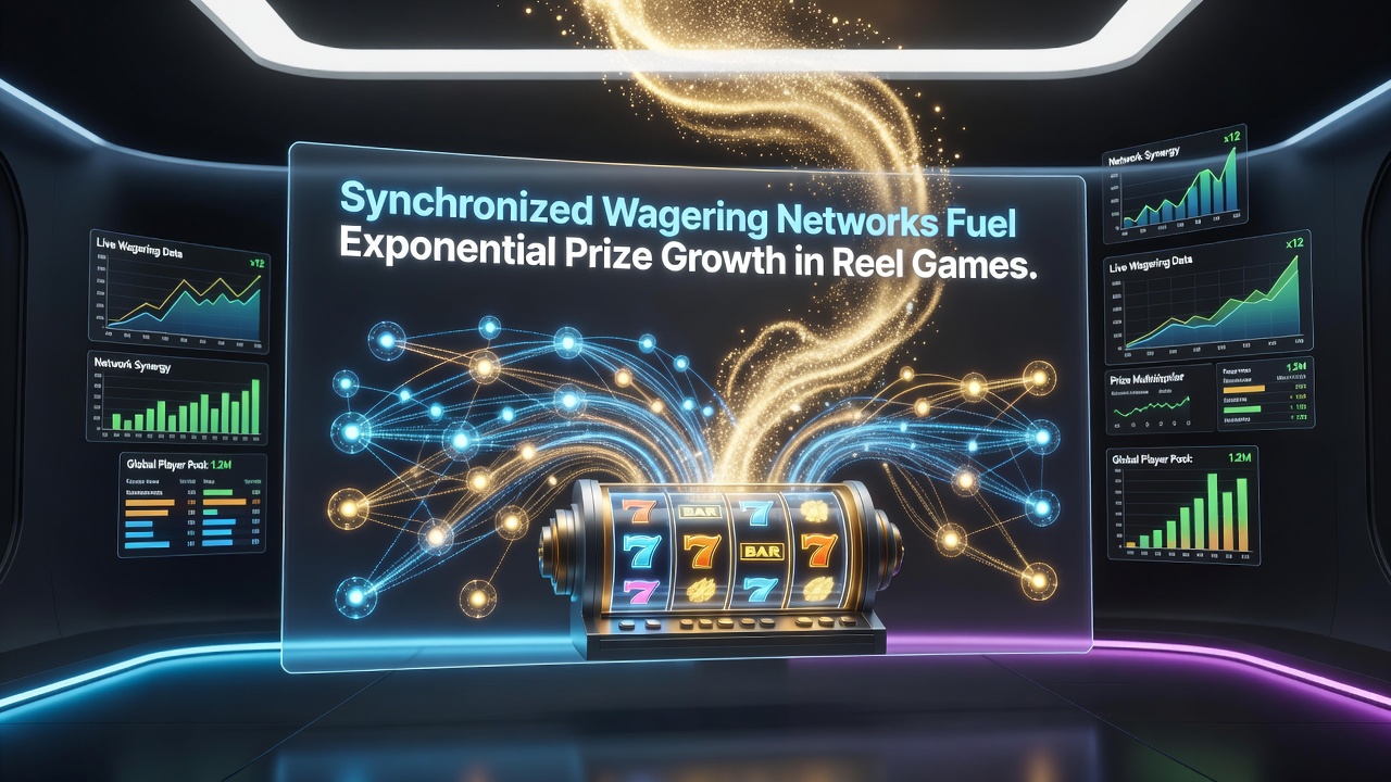 Networked reel game systems connecting multiple casino floors for pooled progressive prizes