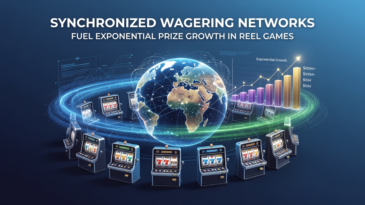 Central server hub managing synchronized jackpot contributions across international reel game networks