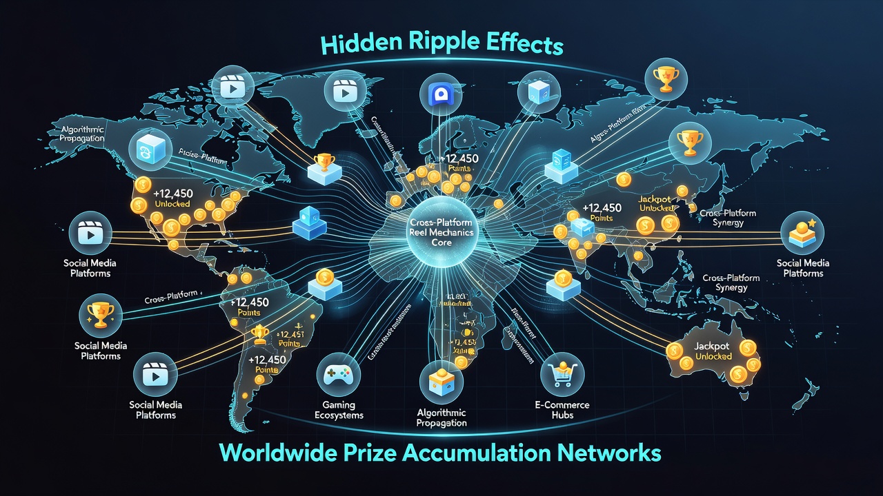 Worldwide prize accumulation through synchronized reel mechanics