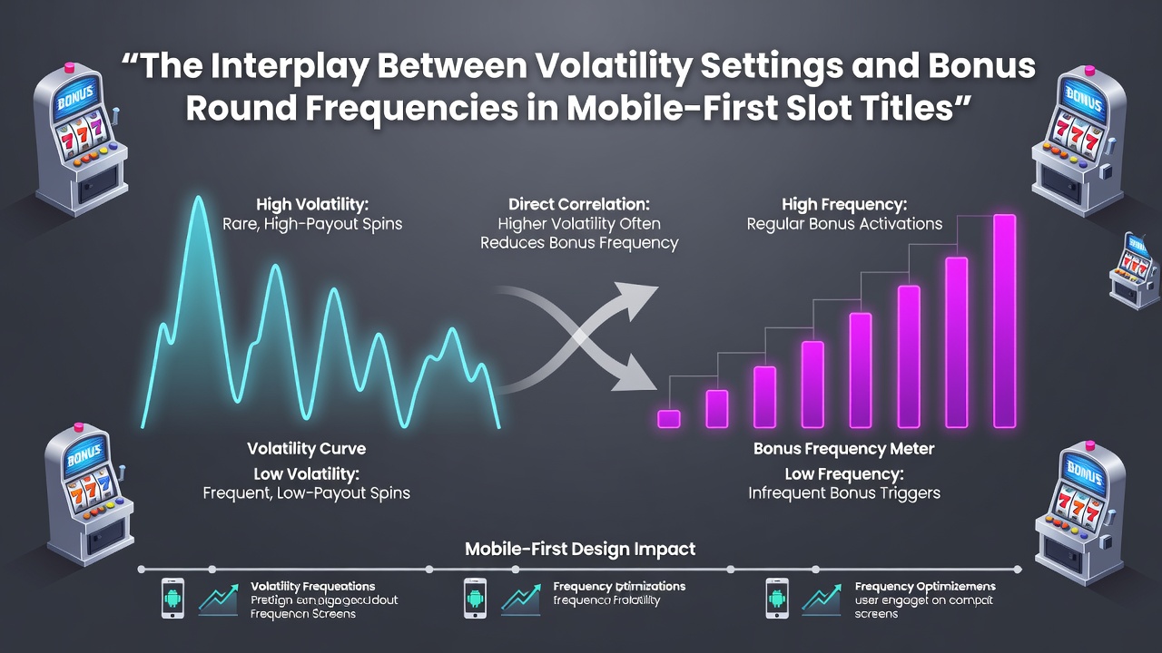Mobile slot interface showing volatility indicators and bonus round activation on a smartphone screen