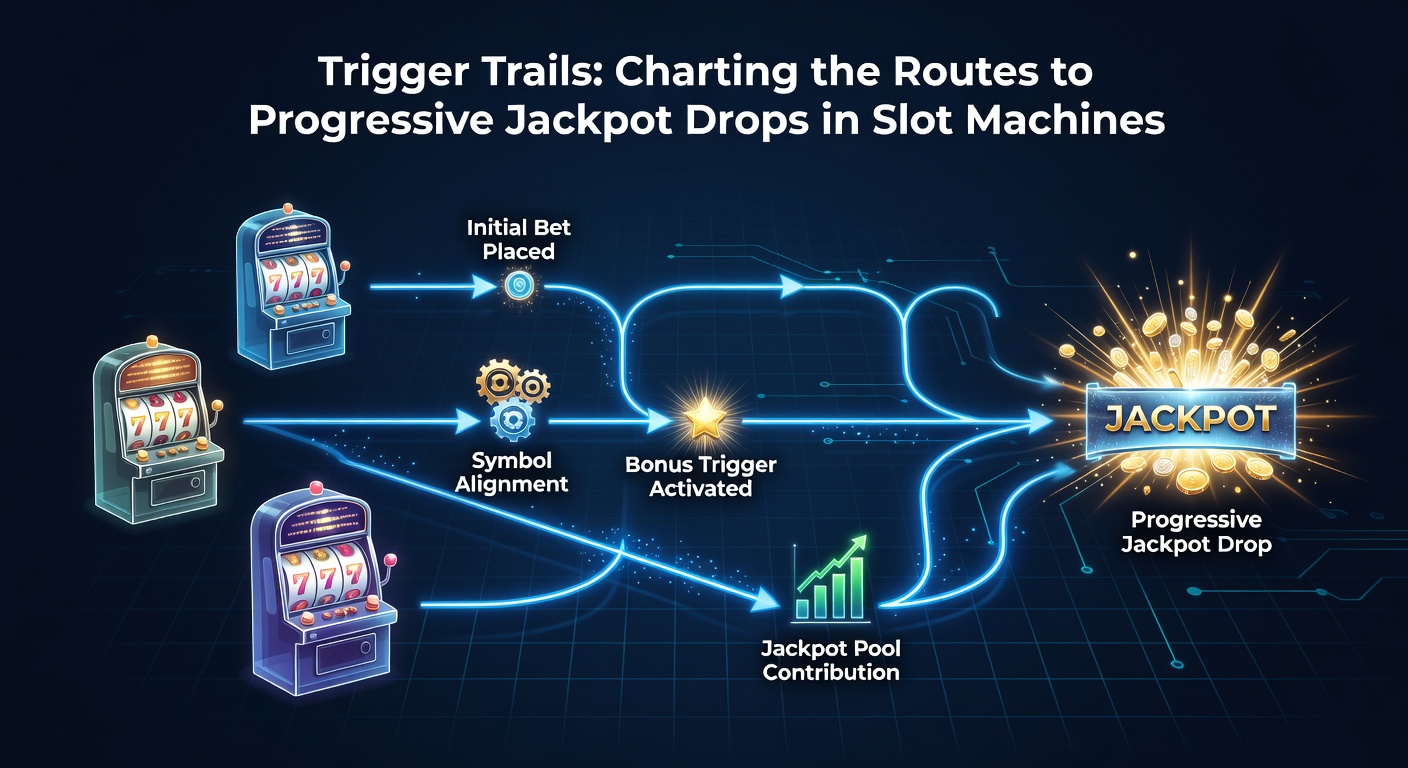 Close-up of a slot game's trail map showing player progress bars nearing jackpot tiers amid glowing symbols and multipliers