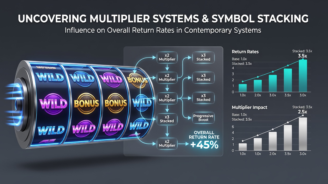 Close-up of cascading reels with stacked wild multipliers increasing win values